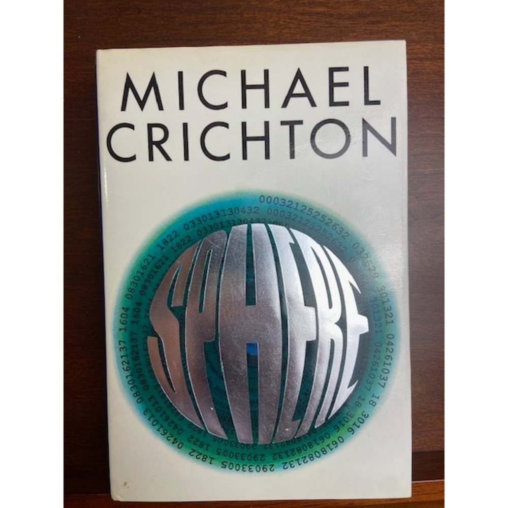 Michael Crichton Sphere First Edition 1987 Hardcover Knopf Borzoi Book Sci-Fi